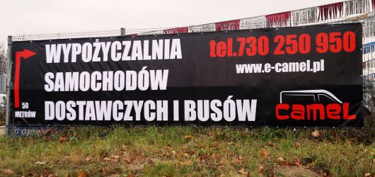 druk wielkoformatowy wypożyczalnia samochodów